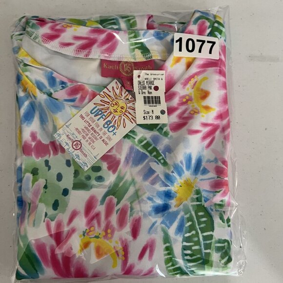Kaeli Smith M Floral Mirage Shift Dress Pockets UPF 50+ Vacation Golf Beachy Art - Picture 15 of 16